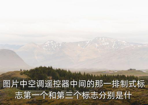 圖片中空調(diào)遙控器中間的那一排制式標(biāo)志第一個(gè)和第三個(gè)標(biāo)志分別是什