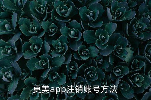 更美app注銷(xiāo)賬號(hào)方法