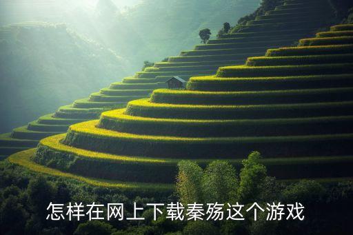 怎樣在網(wǎng)上下載秦殤這個游戲
