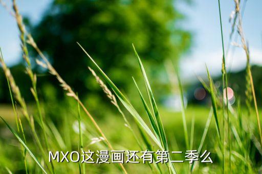 MXO這漫畫還有第二季么