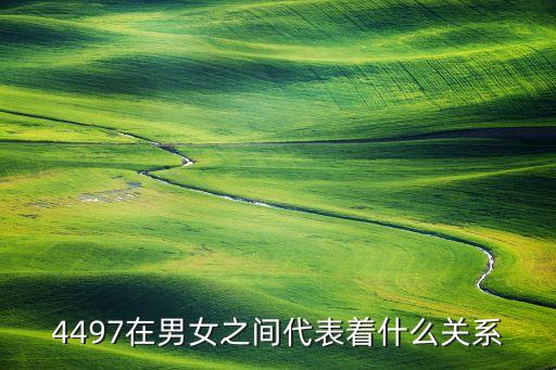 4497在男女之間代表著什么關系