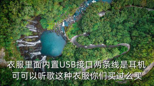 唐獅音樂(lè)潮服，衣服里面內(nèi)置USB接口兩條線是耳機(jī)可可以聽(tīng)歌這種衣服你們買(mǎi)過(guò)么買(mǎi)
