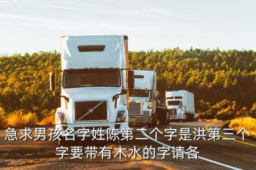 急求男孩名字姓陳第二個(gè)字是洪第三個(gè)字要帶有木水的字請(qǐng)各