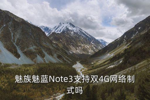 魅族魅藍(lán)Note3支持雙4G網(wǎng)絡(luò)制式嗎