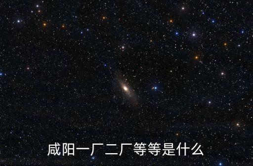 咸陽一廠二廠等等是什么