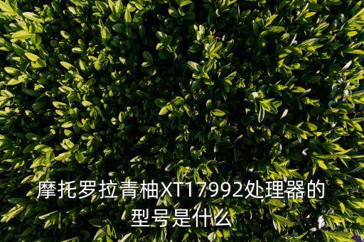 摩托羅拉青柚XT17992處理器的型號(hào)是什么