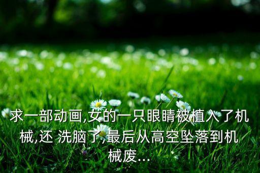 求一部動畫,女的一只眼睛被植入了機械,還 洗腦了,最后從高空墜落到機械廢...