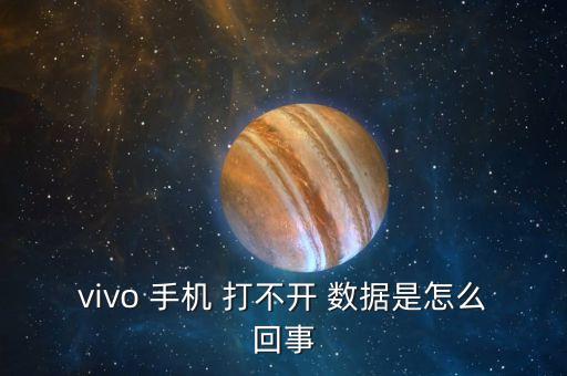 vivo 手機 打不開 數據是怎么回事