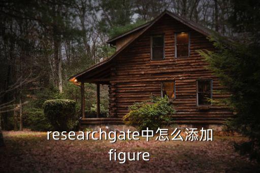 researchgate中怎么添加figure