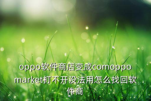 oppo軟件商店，OPPO官網(wǎng)商城軟件是哪個(gè)啊