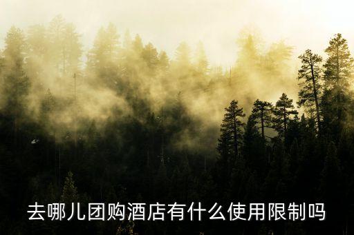 去哪兒團購酒店有什么使用限制嗎