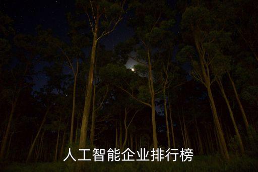 人工智能企業(yè)排行榜