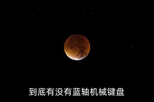 到底有沒有藍(lán)軸機械鍵盤