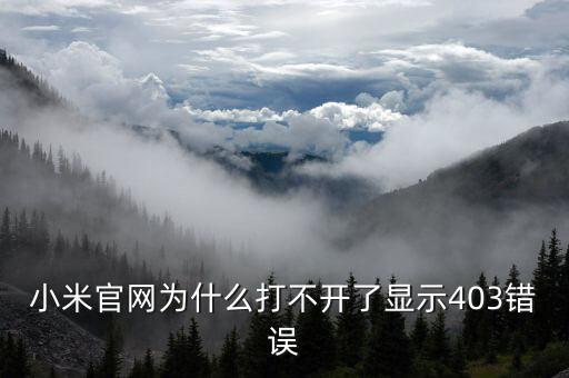 小米官網(wǎng)為什么打不開(kāi)了顯示403錯(cuò)誤