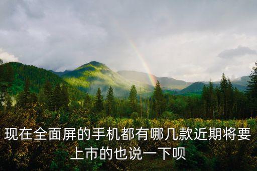 真全面屏手機(jī)，什么智能全觸屏手機(jī)最好1600左右的