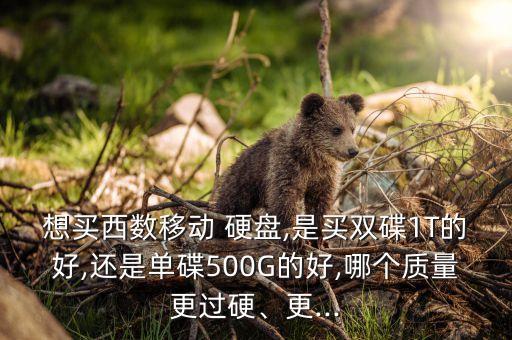 想買(mǎi)西數(shù)移動(dòng) 硬盤(pán),是買(mǎi)雙碟1T的好,還是單碟500G的好,哪個(gè)質(zhì)量更過(guò)硬、更...
