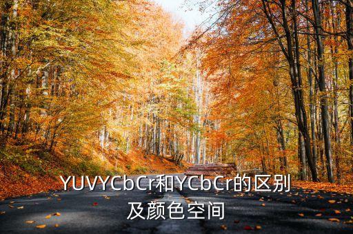 YUVYCbCr和YCbCr的區(qū)別及顏色空間
