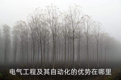 電氣工程及其自動化的優(yōu)勢在哪里