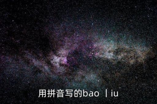 用拼音寫的bao 丨iu