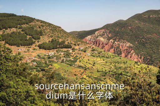 sourcehansanscnmedium是什么字體