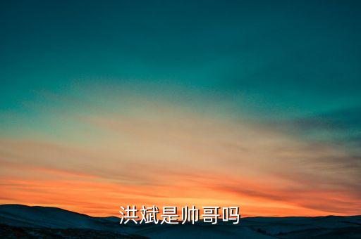 洪斌是帥哥嗎