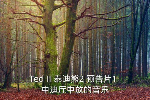 Ted II 泰迪熊2 預告片1 中迪廳中放的音樂