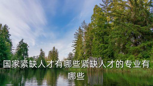 國家緊缺人才有哪些緊缺人才的專業(yè)有哪些