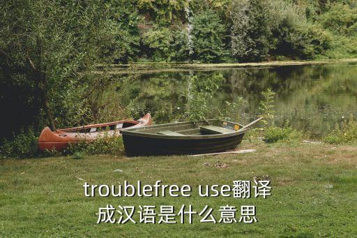 troublefree use翻譯成漢語(yǔ)是什么意思