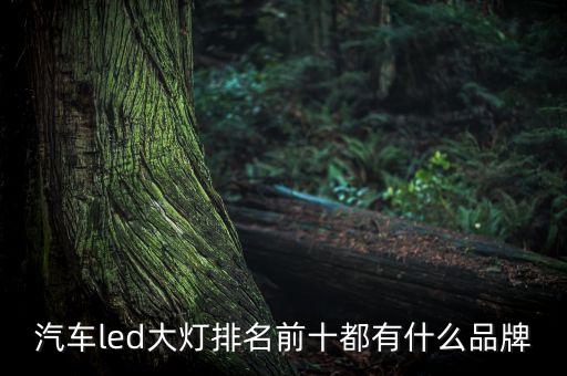 汽車led大燈排名前十都有什么品牌