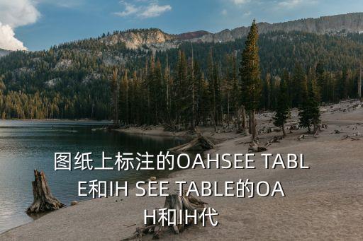 oah，齒輪圖紙OAH什么意思