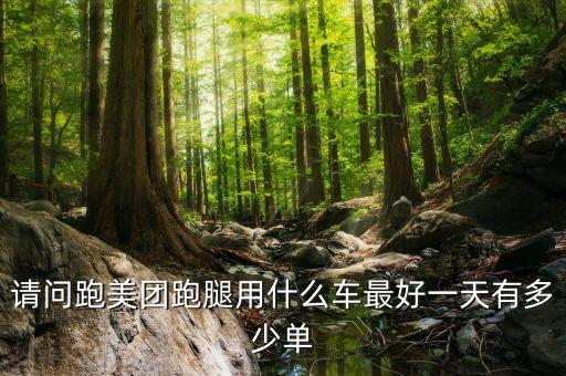 請問跑美團跑腿用什么車最好一天有多少單