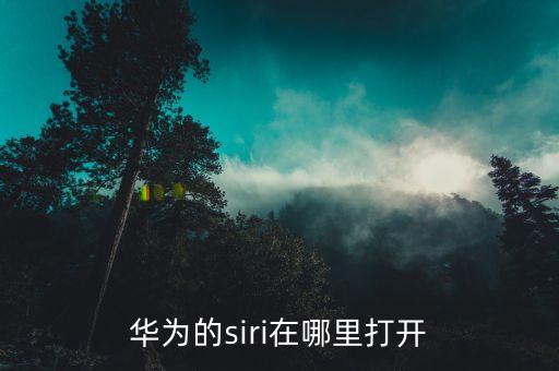 siri在哪里，華為手機的siri在哪