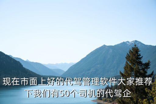 現(xiàn)在市面上好的代駕管理軟件大家推薦下我們有50個司機的代駕企