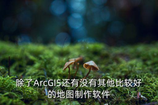 除了ArcGIS還有沒有其他比較好的地圖制作軟件