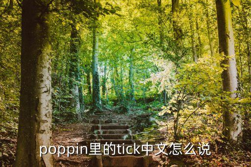 poppin里的tick中文怎么說