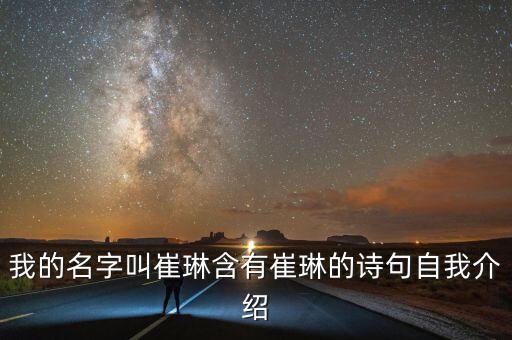 我的名字叫崔琳含有崔琳的詩句自我介紹