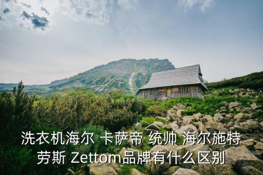 洗衣機(jī)海爾 卡薩帝 統(tǒng)帥 海爾施特勞斯 Zettom品牌有什么區(qū)別