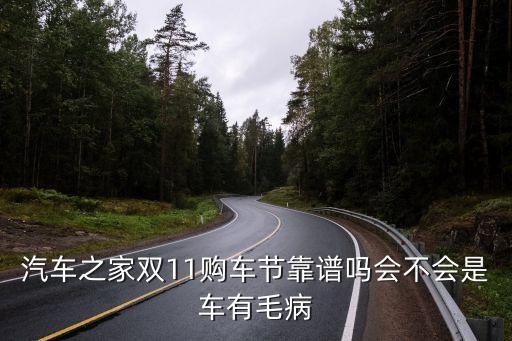 汽車之家雙11購(gòu)車節(jié)靠譜嗎會(huì)不會(huì)是車有毛病
