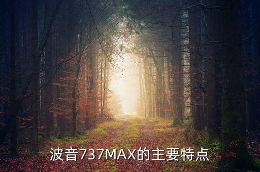 波音737MAX的主要特點(diǎn)