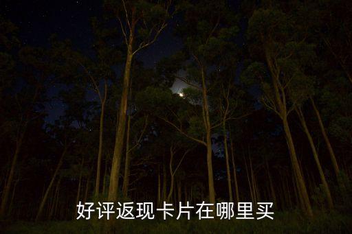 好評(píng)返現(xiàn)卡片在哪里買