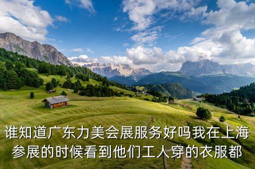 誰知道廣東力美會展服務好嗎我在上海參展的時候看到他們工人穿的衣服都