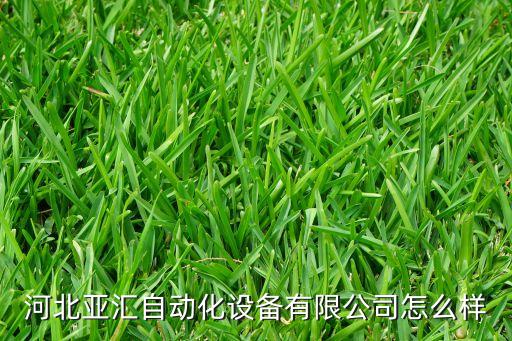 河北亞匯自動化設(shè)備有限公司怎么樣