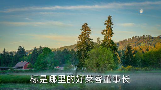 標是哪里的好萊客董事長