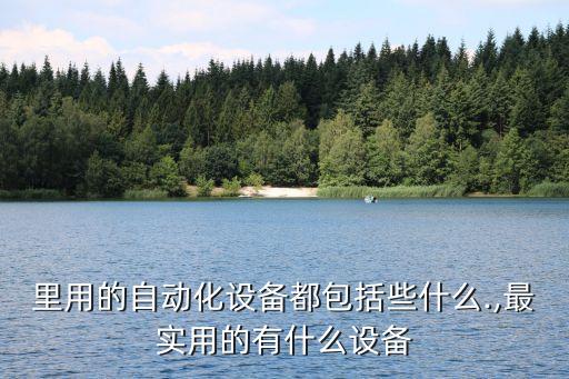 里用的自動化設(shè)備都包括些什么.,最實用的有什么設(shè)備