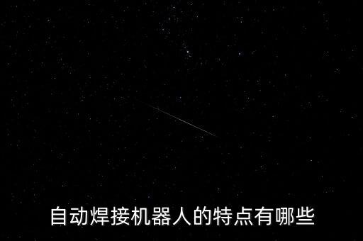 自動焊接機(jī)器人的特點有哪些