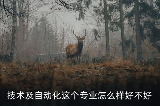 技術(shù)及自動(dòng)化這個(gè)專業(yè)怎么樣好不好