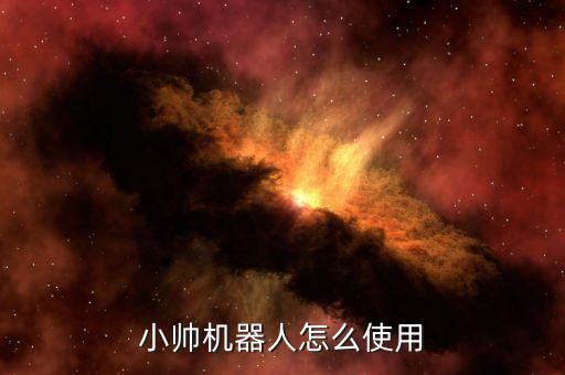 小帥機器人怎么使用