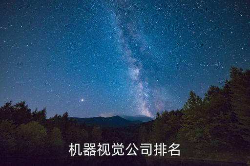 機(jī)器視覺(jué)公司排名