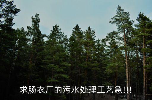 求腸衣廠的污水處理工藝急!!!