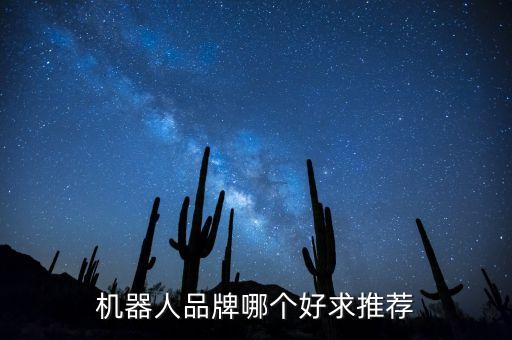 機器人品牌哪個好求推薦